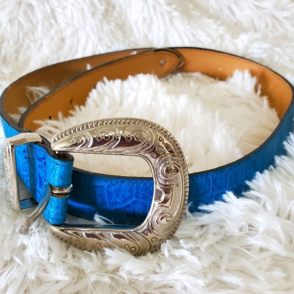 Carlos Falchi Genuine Leather Belt